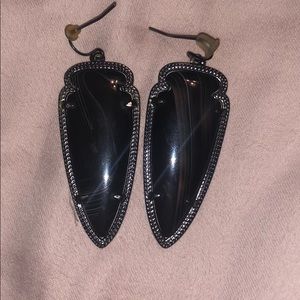 Kendra Scott Black Marble Earrings